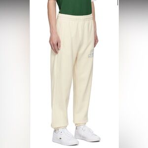 NWT Le Club Lacoste Off-White Relaxed-Fit Sweatpants